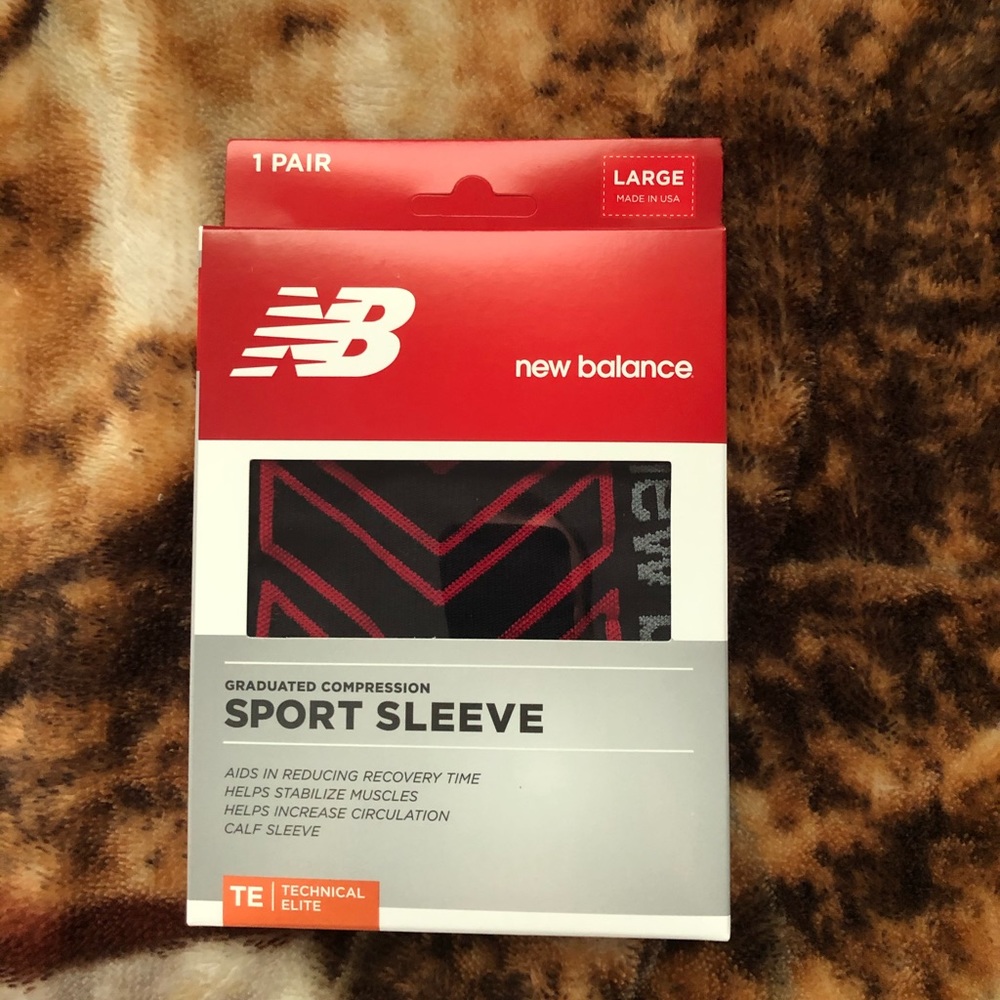 New Balance leg supports.
